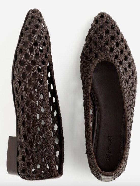 Madewell Shoes - Madewell The Ruth Ballet Flat in Woven Leather